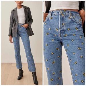 Reformation Mixed Emotions High Rise Straight Jeans